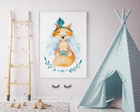 Plakat LISEK LIS AKWARELA kolor