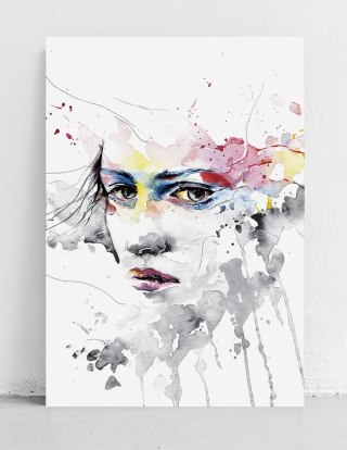 Plakat MALARSKI PORTRET KOBIETY kolorowy