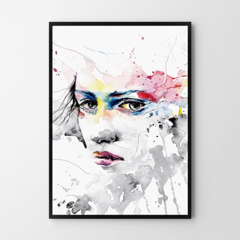 Plakat MALARSKI PORTRET KOBIETY kolorowy