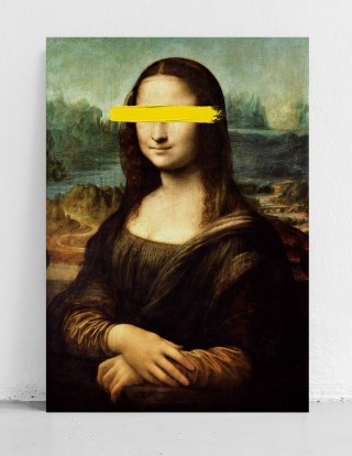 Plakat Mona Lisa da Vinci POP ART kolor