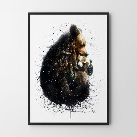 Plakat NIEDŹWIEDZIE pokój dziecka kolor