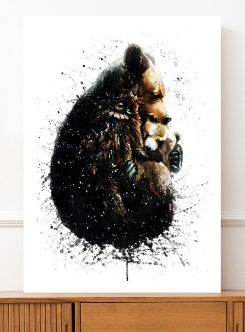 Plakat NIEDŹWIEDZIE pokój dziecka kolor