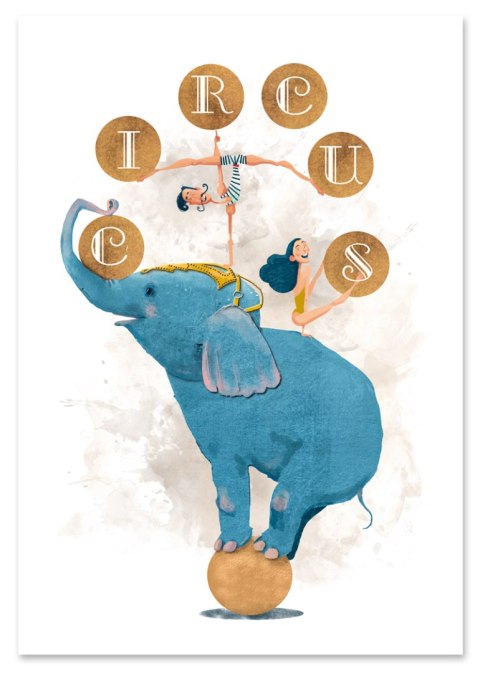 Plakat dla dziecka CYRK kolor