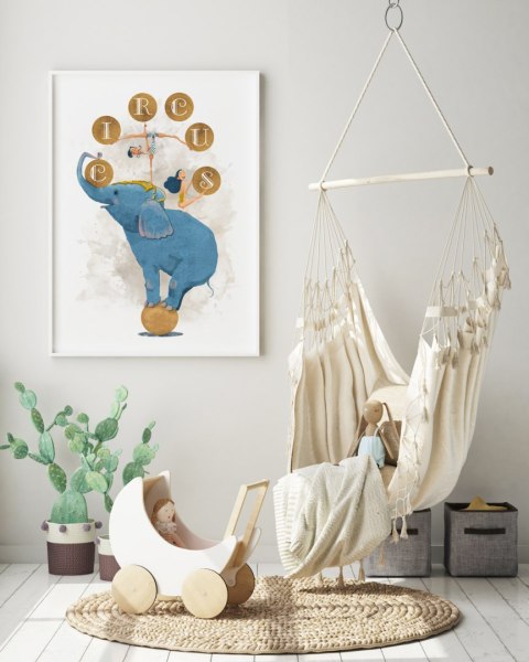 Plakat dla dziecka CYRK kolor