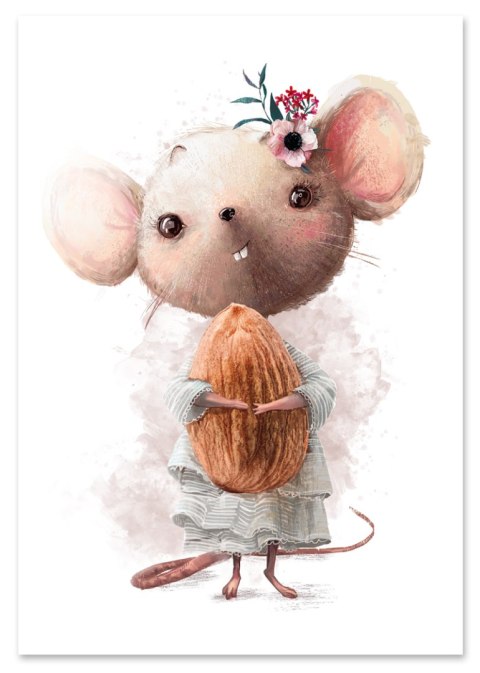 Plakat dla dziecka MYSZ MYSZKA kolor