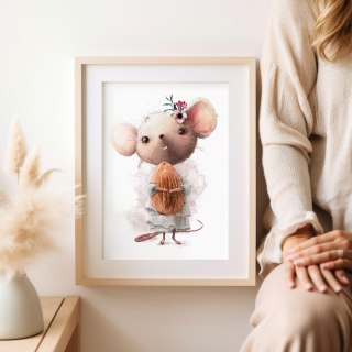 Plakat dla dziecka MYSZ MYSZKA kolor