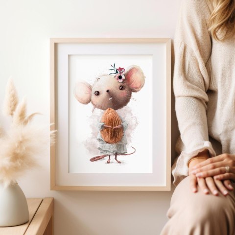 Plakat dla dziecka MYSZ MYSZKA kolor