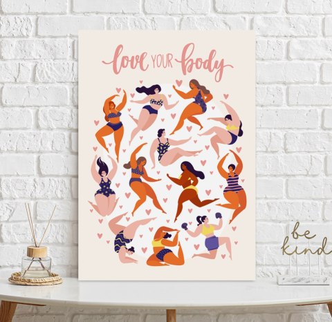 Plakat motywacyjny FITNESS SIŁOWNIA kolor