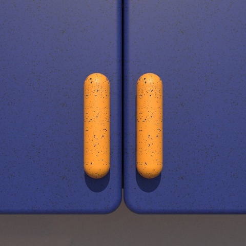 Uchwyt Meblowy Loren Yellow & Black Melange