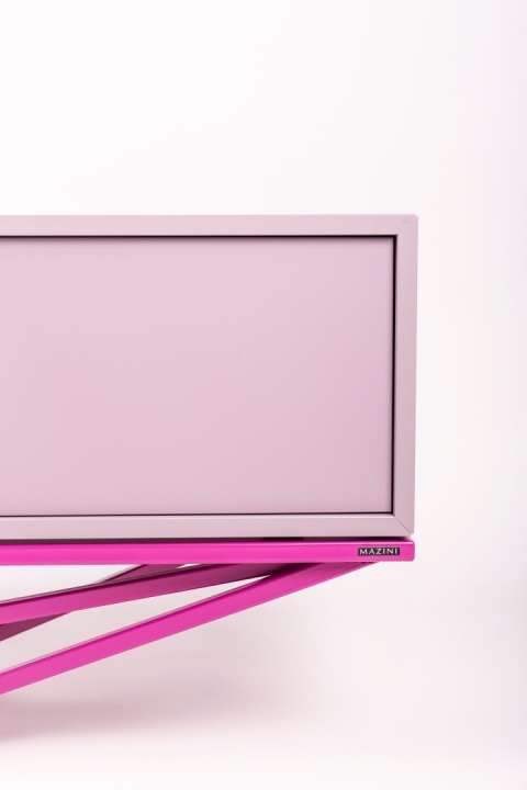 Komoda CANTO 180 x 56 cm metal fioletowa