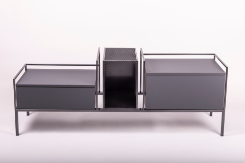 Komoda VELO 165 x 63 cm designerska szara