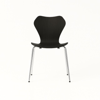 Krzesło KA237 CONTRACT dąb czarny rama chromowana