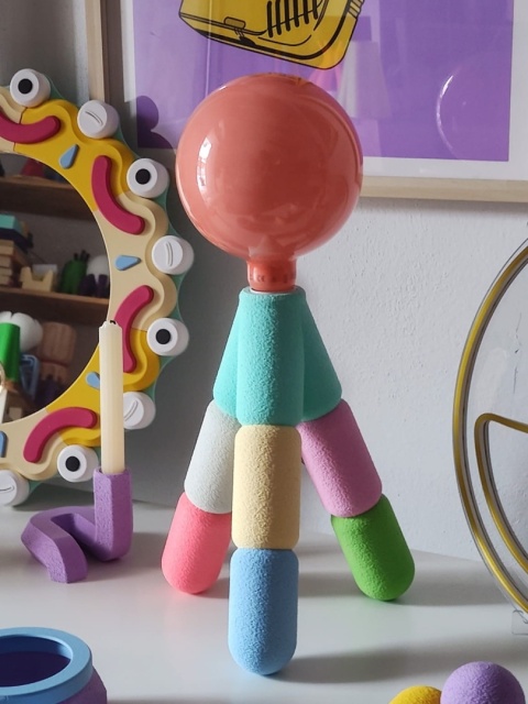 Lampa stołowa CUKS modułowa 45 cm kolorowa