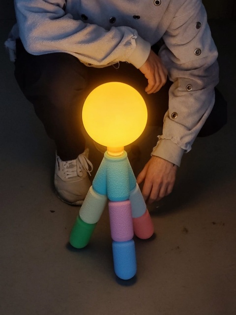 Lampa stołowa CUKS modułowa 45 cm kolorowa