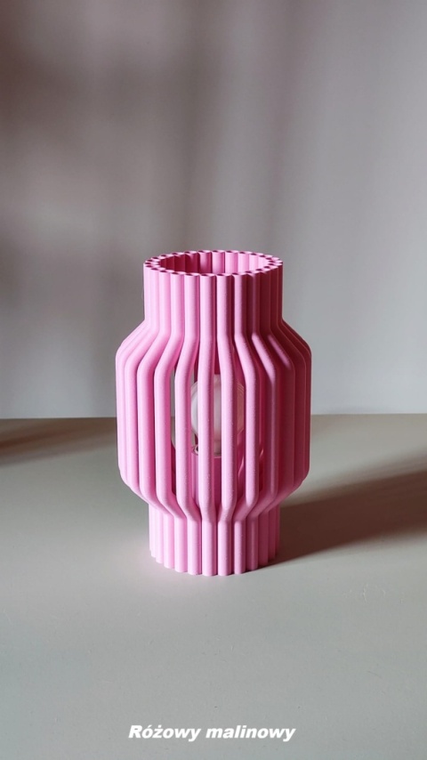 Lampka nocna RURKI beżoróżowa