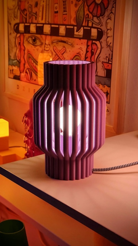 Lampka nocna RURKI żółta