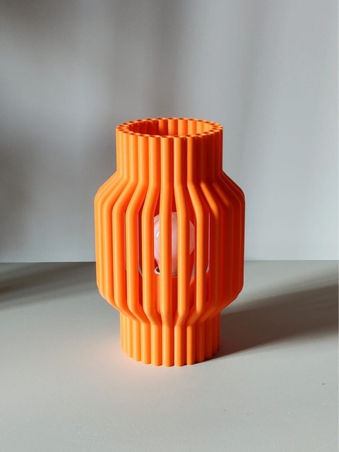 Lampka nocna RURKI różowa malinowa