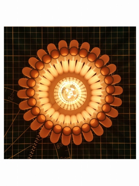 Lampka nocna RURKI różowa malinowa