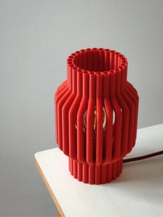 Lampka nocna RURKI czerwona