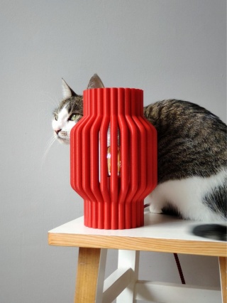 Lampka nocna RURKI czerwona