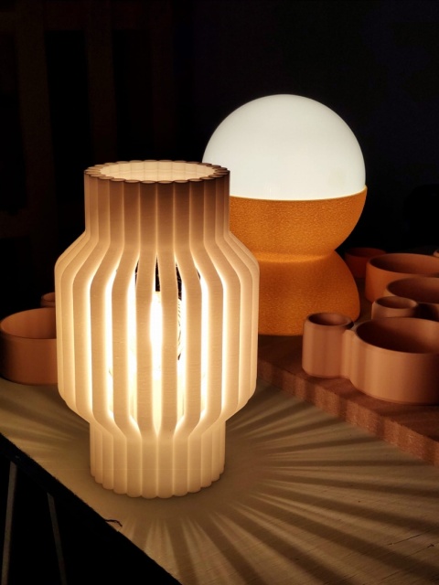 Lampka nocna RURKI czerwona