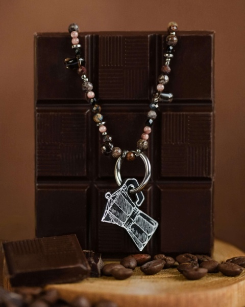 Zawieszka KAWIARKA srebrna