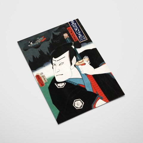 Plakat SAMURAJ RONIN japoński styl kolorowy