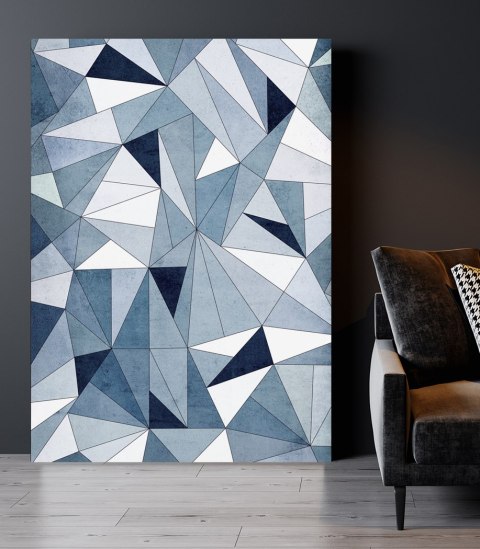 Plakat TRÓJKĄTY ABSTRAKCJA GEOMETRIA kolor