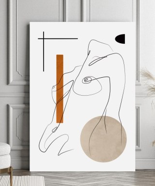 Plakat portret boho styl ciało