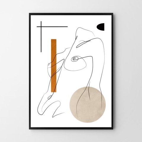 Plakat portret boho styl ciało