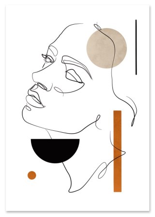 Plakat portret boho twarz