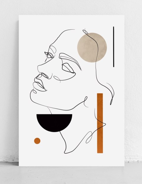 Plakat portret boho twarz