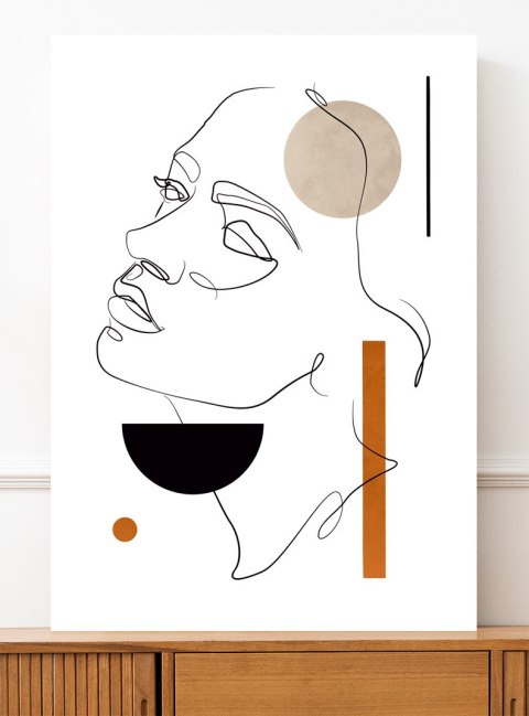 Plakat portret boho twarz