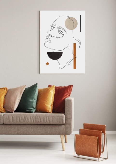 Plakat portret boho twarz