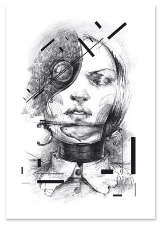 Plakat portret szkic