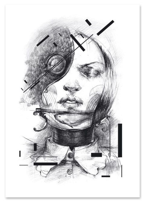 Plakat portret szkic