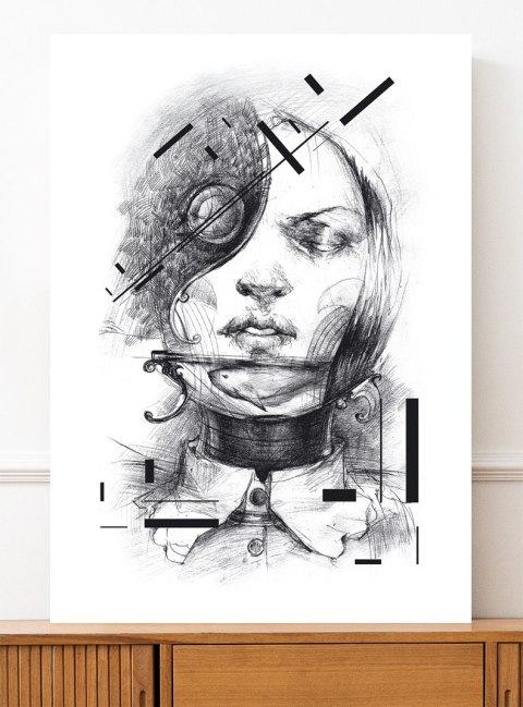 Plakat portret szkic