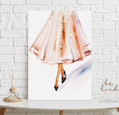 Plakat różowa spódnica francuzka