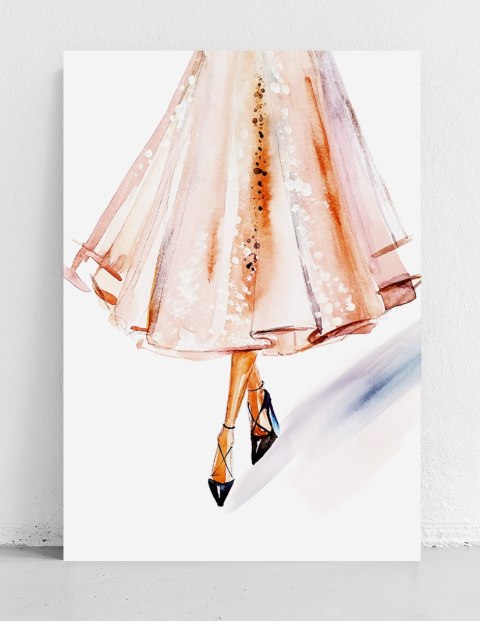 Plakat różowa spódnica francuzka
