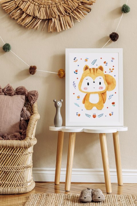 Plakat ruda wiewiórka obrazki dla dzieci