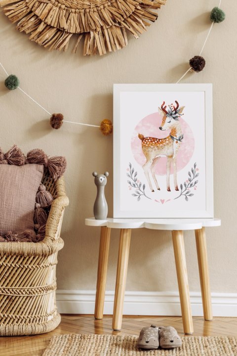 Plakat sarenka różowe plakaty