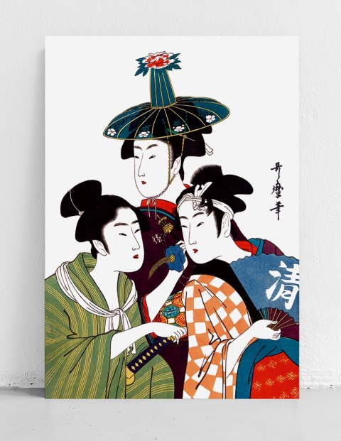 Plakat trio japońskie obrazy