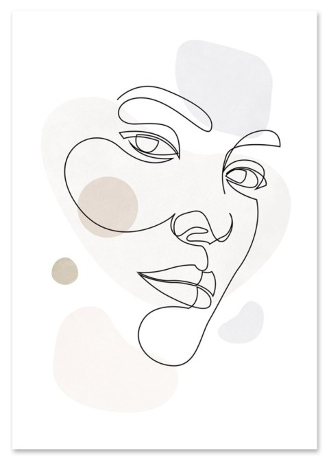 Plakat twarz portret pastele