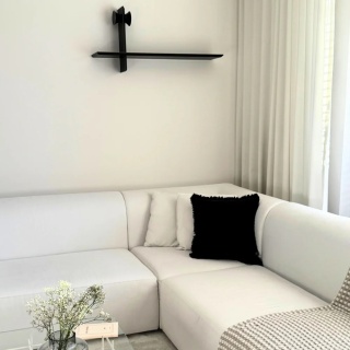 Półka ścienna TENSO designerska biała