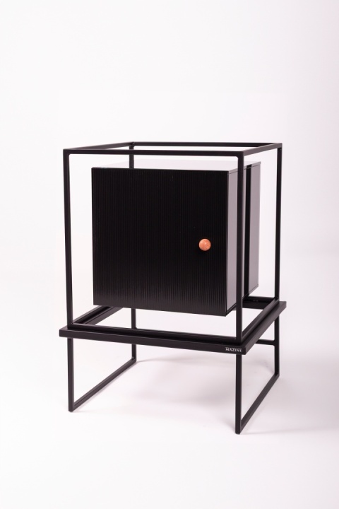 Szafka COMO 50 x 50 cm designerska komoda loft czarna