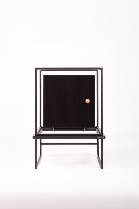 Szafka COMO 50 x 50 cm designerska komoda loft czarna