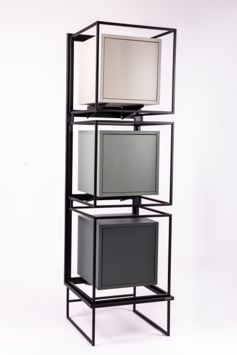 Regał COMO 167 x 48 cm słupek stojący płyta odcienie zielonego