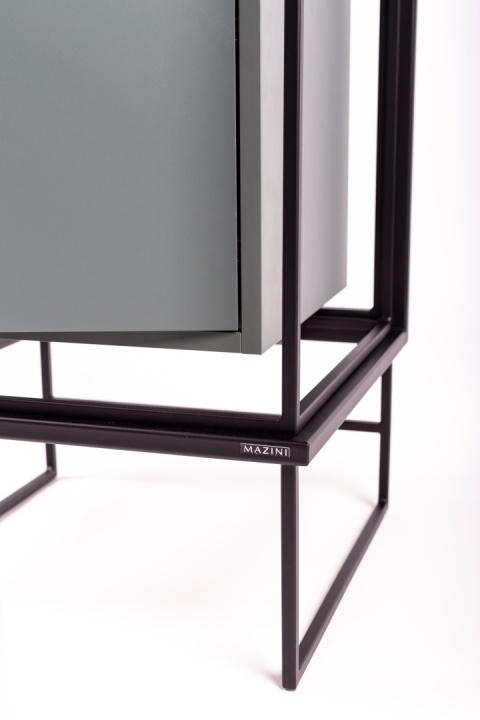 Regał COMO 167 x 48 cm słupek stojący płyta odcienie zielonego