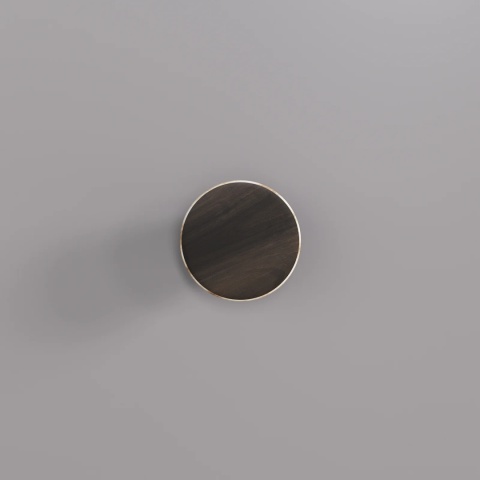 Wieszak ścienny VELNO okrągły minimalistyczny biały