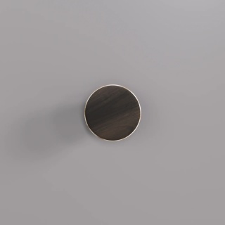 Wieszak ścienny VELNO okrągły minimalistyczny czarny